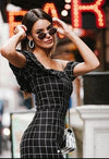 @themadgrace in the Plaid Lydia Dress