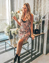 @xoxosonjakovac in the Midnight Blooms Lace Dress