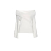 Lounge Ready Flared Sleeve Top, White