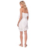 Emily Ruffled Dress, White