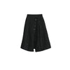 Weekender Split Skirt, Black Jacquard